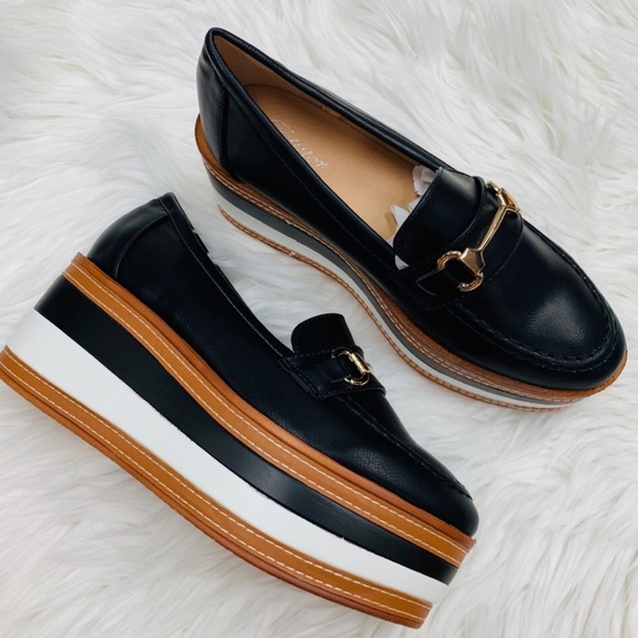 Size 9 Cognac Loafer Platforms - Picture 4 of 11